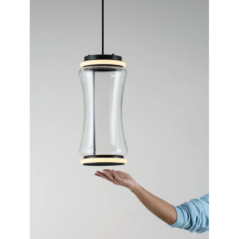 Lampa wisząca szklana designerska - z dotykowym ściemniaczem Rizzuto 21,5cm H50cm LED 3000K