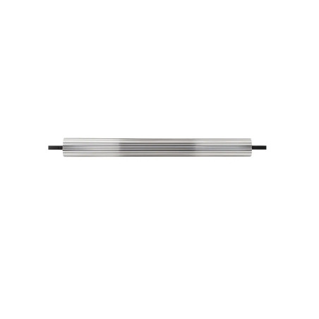 Kinkiet szklany ryflowany w stylu modern-retro Limidi H70cm ściemniacz LED 2700-3000K szkło przeźroczyste / czarny
