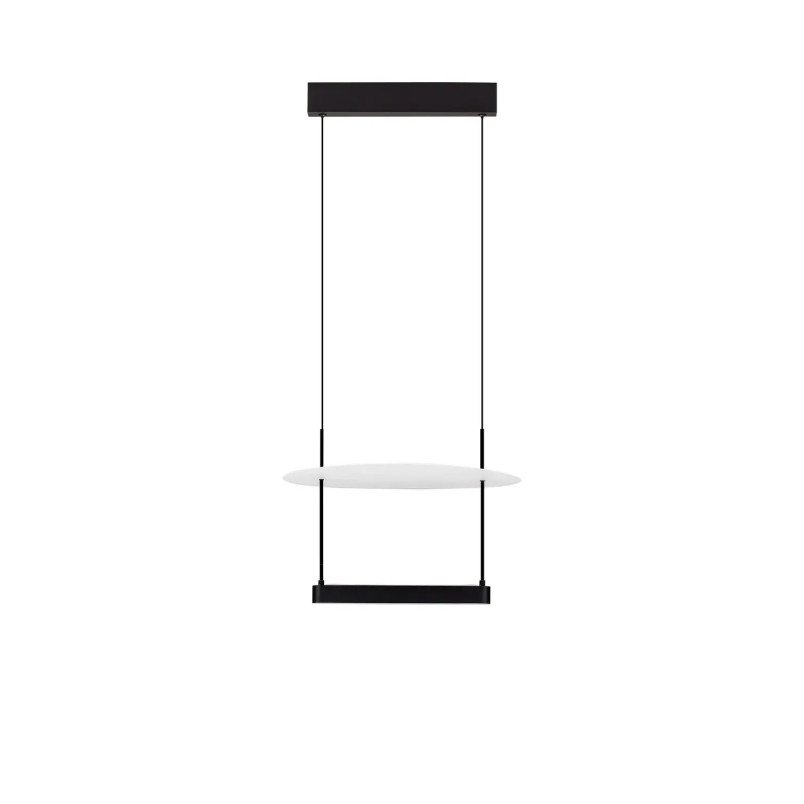 Lampa wisząca designerska Takko LED 3000K 40cm czarno-biała