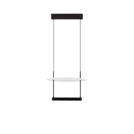 Lampa wisząca designerska Takko LED 3000K 40cm czarno-biała