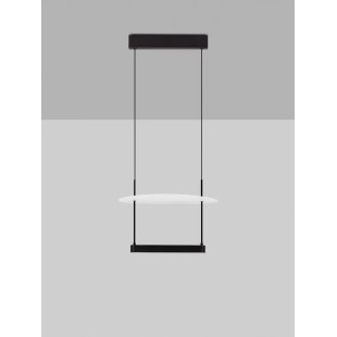 Lampa wisząca designerska Takko LED 3000K 40cm czarno-biała