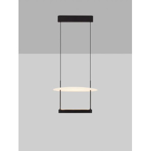 Lampa wisząca designerska Takko LED 3000K 40cm czarno-biała