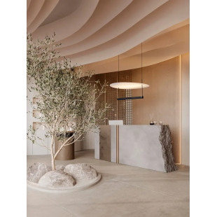 Lampa wisząca designerska Takko LED 3000K 60cm czarno-biała