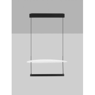 Lampa wisząca designerska Takko LED 3000K 60cm czarno-biała