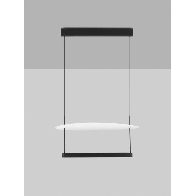 Lampa wisząca designerska Takko LED 3000K 60cm czarno-biała