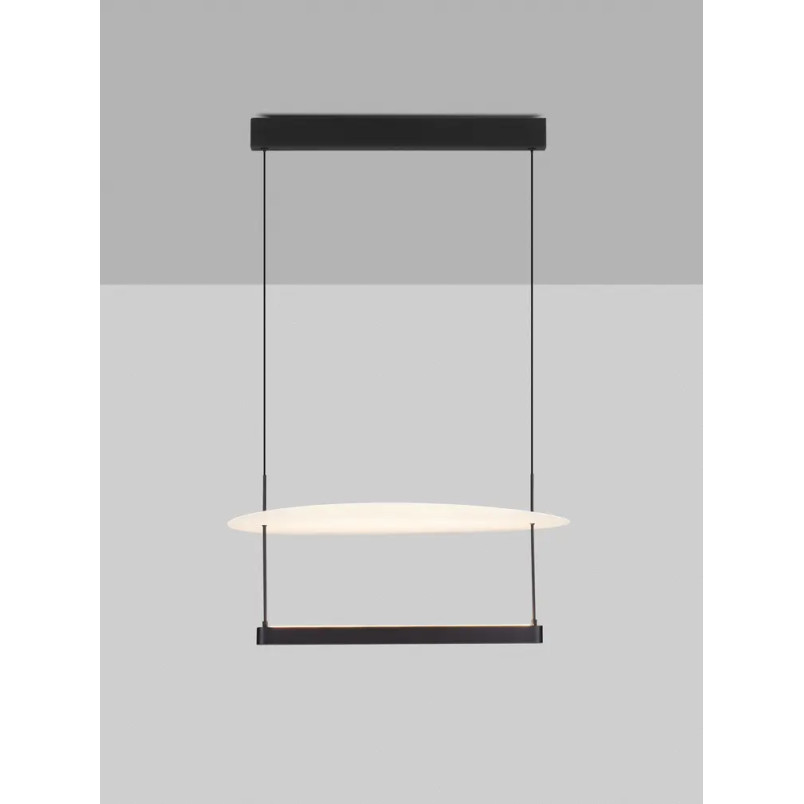 Lampa wisząca designerska Takko LED 3000K 60cm czarno-biała