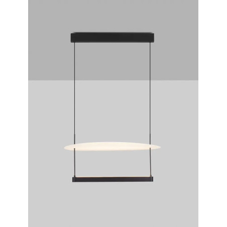 Lampa wisząca designerska Takko LED 3000K 60cm czarno-biała