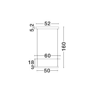 Lampa wisząca designerska Takko LED 3000K 60cm czarno-biała