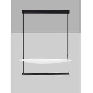 Lampa wisząca designerska Takko LED 3000K 80cm czarno-biała