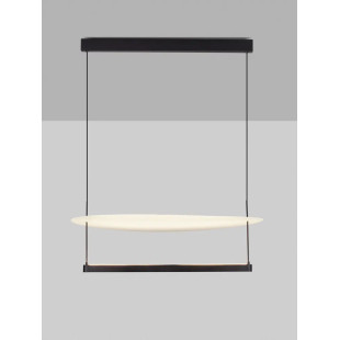 Lampa wisząca designerska Takko LED 3000K 80cm czarno-biała