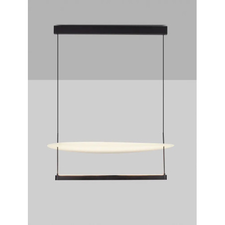 Lampa wisząca designerska Takko LED 3000K 80cm czarno-biała