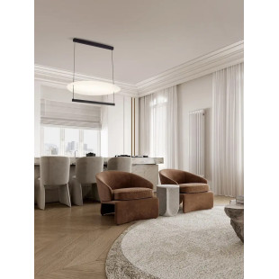 Lampa wisząca designerska Takko LED 3000K 80cm czarno-biała