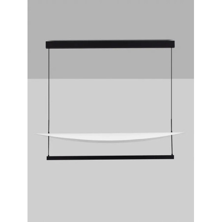 Lampa wisząca designerska Takko LED 3000K 120cm czarno-biała