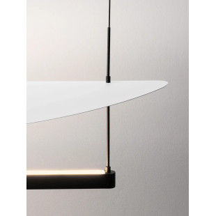 Lampa wisząca designerska Takko LED 3000K 120cm czarno-biała
