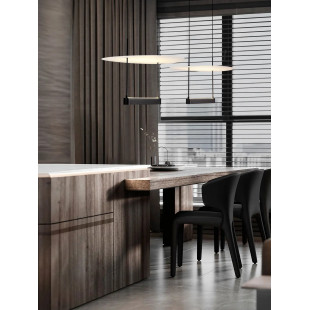 Lampa wisząca designerska Takko LED 2700K 40cm czarno-biała