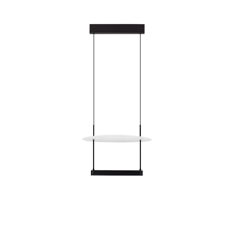 Lampa wisząca designerska Takko LED 2700K 40cm czarno-biała