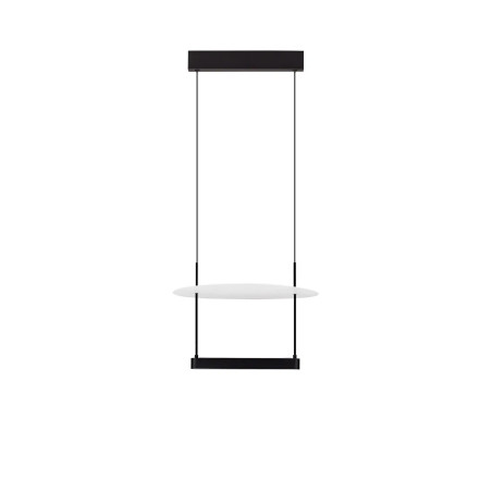 Lampa wisząca designerska Takko LED 2700K 40cm czarno-biała