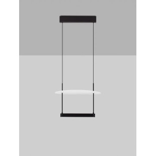 Lampa wisząca designerska Takko LED 2700K 40cm czarno-biała