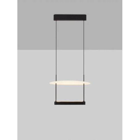 Lampa wisząca designerska Takko LED 2700K 40cm czarno-biała