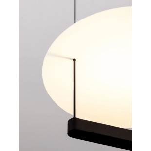 Lampa wisząca designerska Takko LED 2700K 40cm czarno-biała