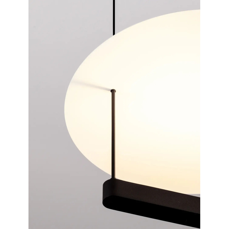 Lampa wisząca designerska Takko LED 2700K 40cm czarno-biała