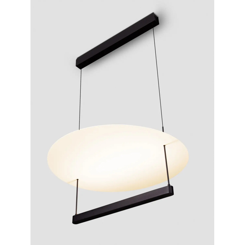 Lampa wisząca designerska Takko LED 2700K 60cm czarno-biała