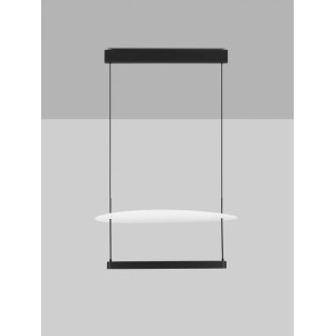 Lampa wisząca designerska Takko LED 2700K 60cm czarno-biała