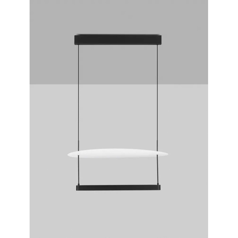 Lampa wisząca designerska Takko LED 2700K 60cm czarno-biała
