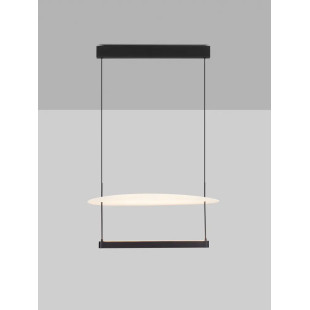 Lampa wisząca designerska Takko LED 2700K 60cm czarno-biała