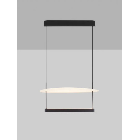 Lampa wisząca designerska Takko LED 2700K 60cm czarno-biała