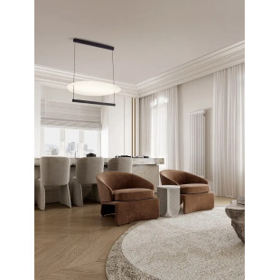 Lampa wisząca designerska Takko LED 2700K 80cm czarno-biała