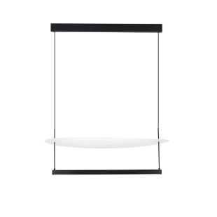 Lampa wisząca designerska Takko LED 2700K 80cm czarno-biała