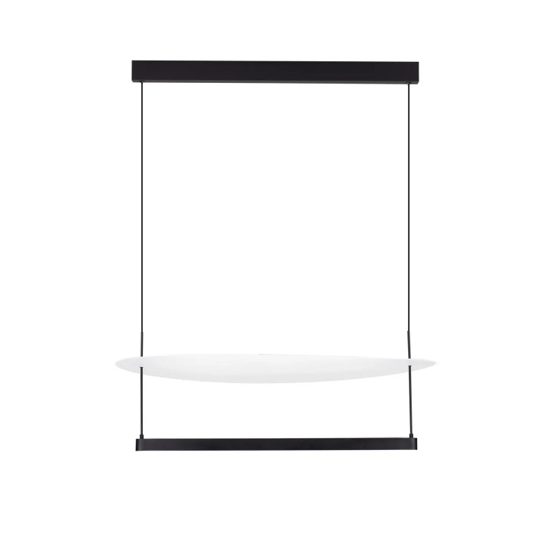 Lampa wisząca designerska Takko LED 2700K 80cm czarno-biała