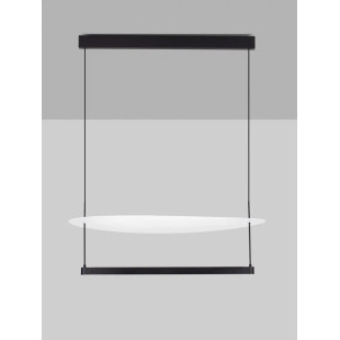 Lampa wisząca designerska Takko LED 2700K 80cm czarno-biała