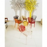 Krzesło Siesta Crystal Pomarańczowe - Elegancki Design | [Nazwa Sklepu]