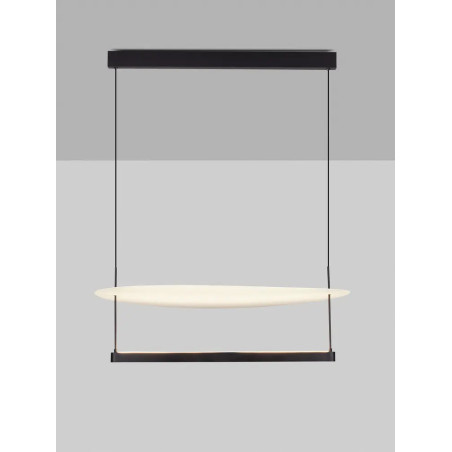 Lampa wisząca designerska Takko LED 2700K 80cm czarno-biała