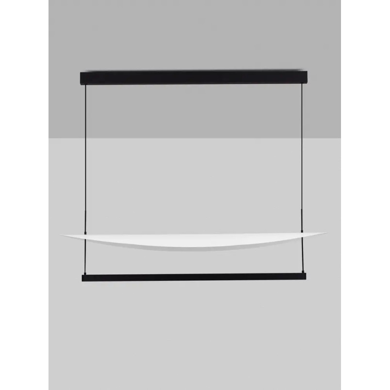 Lampa wisząca designerska Takko LED 2700K 120cm czarno-biała