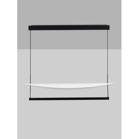 Lampa wisząca designerska Takko LED 2700K 120cm czarno-biała