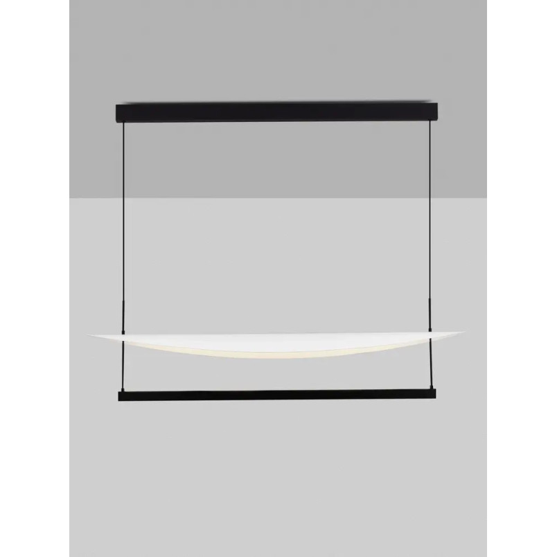 Lampa wisząca designerska Takko LED 2700K 120cm czarno-biała