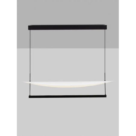 Lampa wisząca designerska Takko LED 2700K 120cm czarno-biała