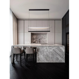 Lampa wisząca designerska Takko LED 2700K 120cm czarno-biała