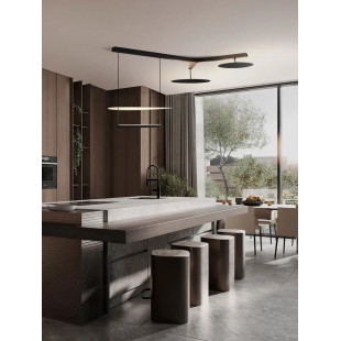 Lampa wisząca designerska 3 punktowa Takko LED 3000K 120cm czarno-biała