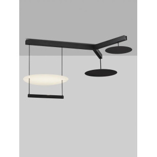 Lampa wisząca designerska 3 punktowa Takko LED 3000K 120cm czarno-biała