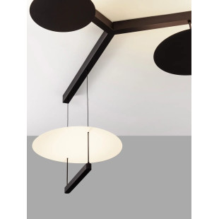 Lampa wisząca designerska 3 punktowa Takko LED 3000K 120cm czarno-biała