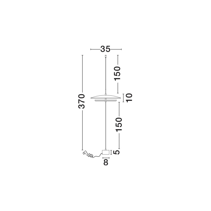 Lampa podłogowa designerska ściemniana Plates LED 3000K 370cm biały / chrom / czarny