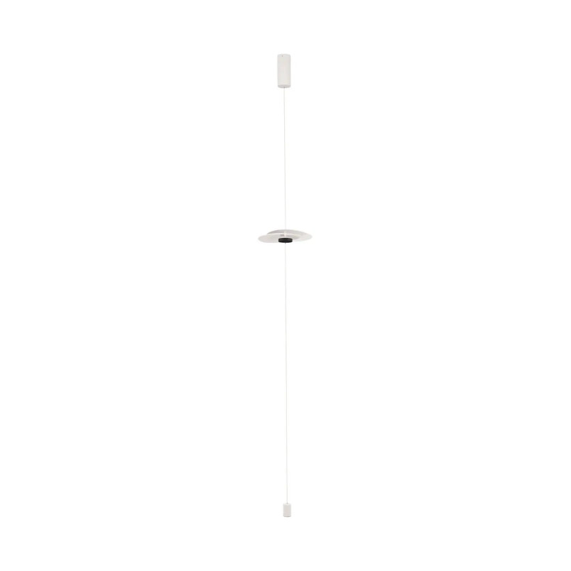Lampa wisząca - pionowa designerska Pea 35cm LED 3000K biała