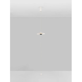 Lampa wisząca - pionowa designerska Pea 35cm LED 3000K biała