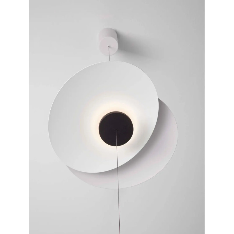 Lampa wisząca - pionowa designerska Pea 35cm LED 3000K biała