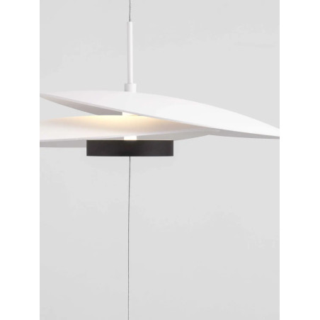 Lampa wisząca - pionowa designerska Pea 35cm LED 3000K biała