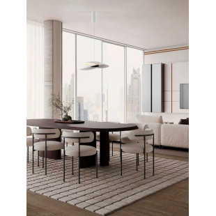 Lampa wisząca designerska Pea 48cm LED 3000K biała